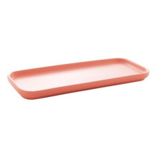 Travessa de Porcelana Rosa Matt 31x13cm